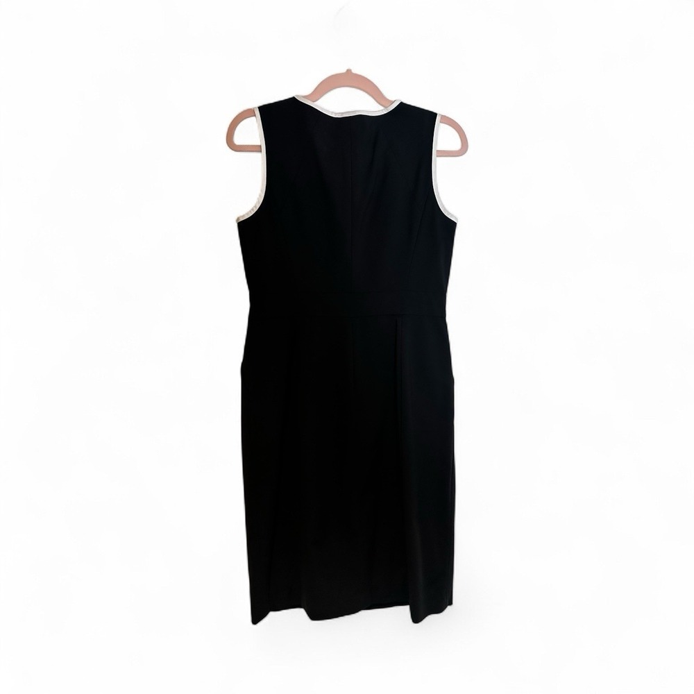 Lafayette 148 New York Black Sleeveless A-Line Zip Front Mini Dress 4 66982 - Picture 5 of 5